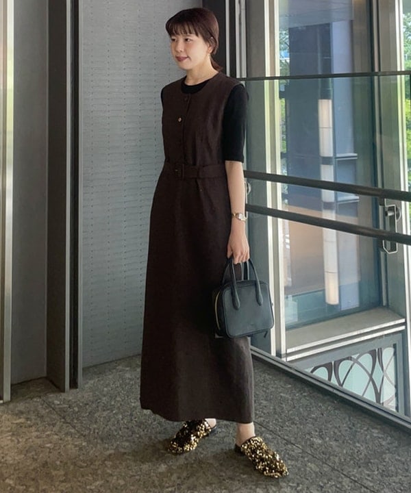 別注】スタイリスト佐藤佳菜子 × SLOANE / クルーネック リブTシャツ