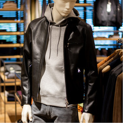 BEAMS F（ビームスF）CINQUANTA / スタンドカラー シングルライダース