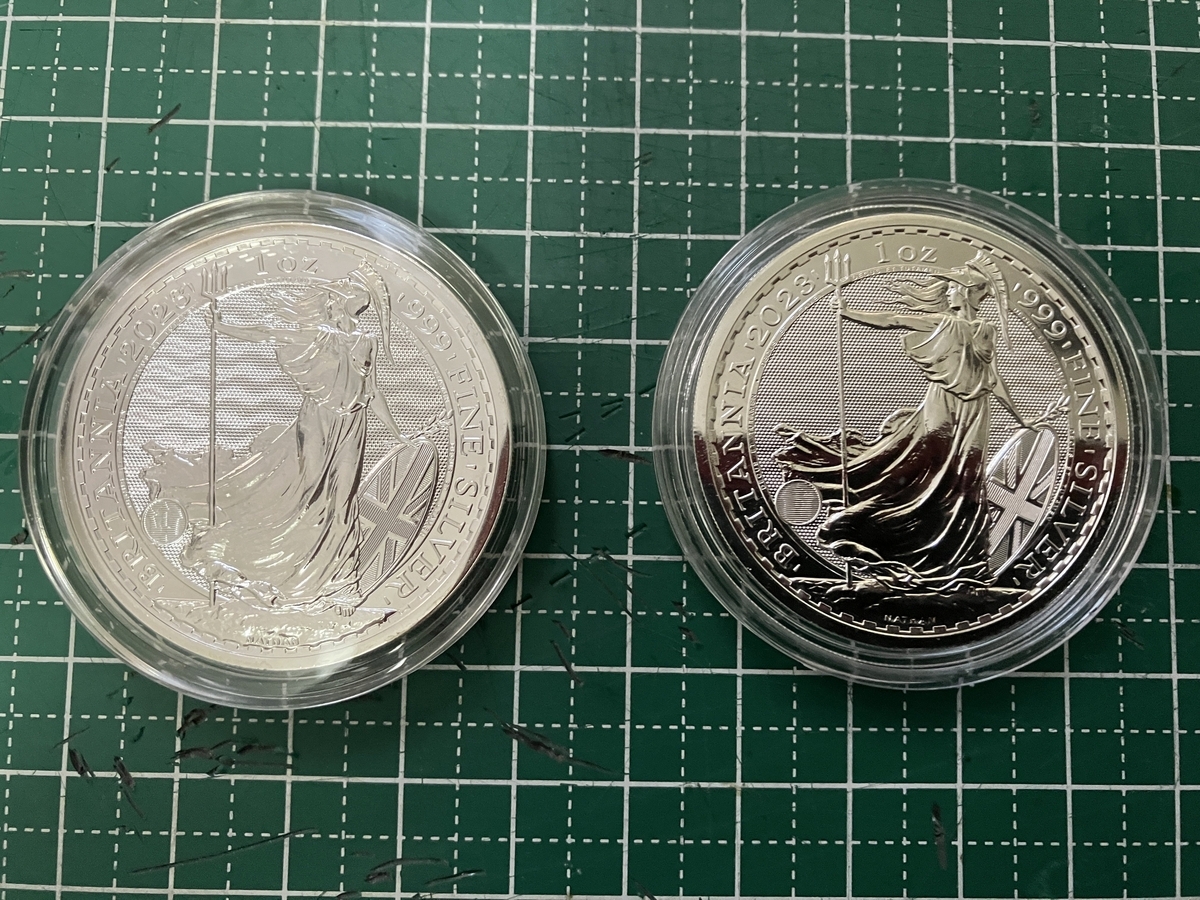 2023年はブリタニア銀貨の『特年』！？将来値上がりの噂 - 後ろ向き