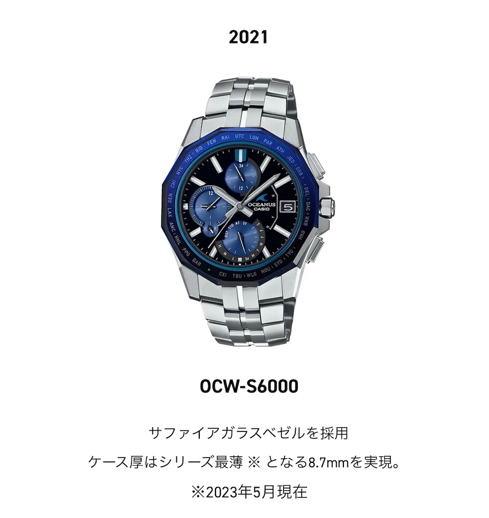 オシアナス マンタOCW-S1300 Oceanus Manta 5031 - 古時計にワニ革着せて