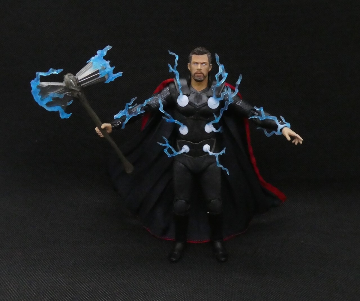 MAFEX ソー（インフィニティ・ウォー版）のフィギュアをレビュー。雷の