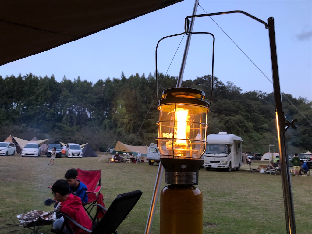 買ってよかった〜、ランタンスタンド♫今更ですがスノーピークのパイル