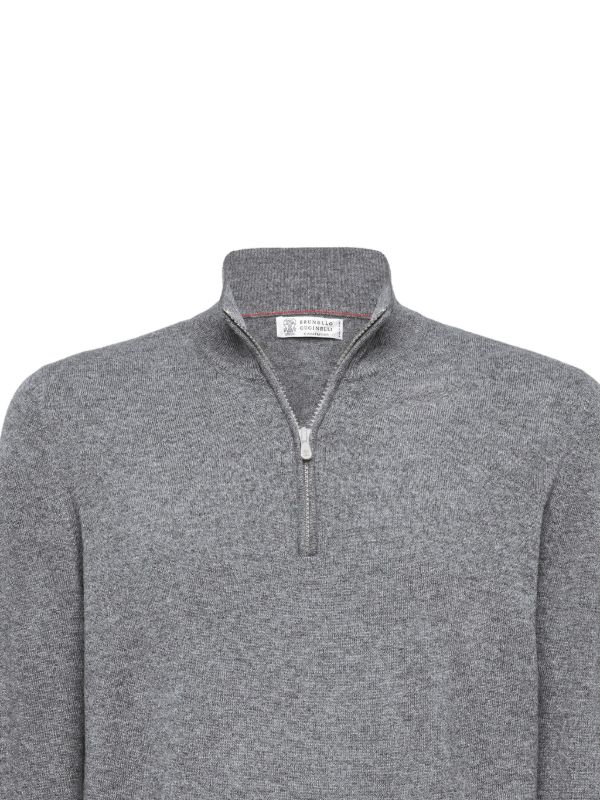 Brunello Cucinelli ハーフジップ カシミアセーター 通販 - FARFETCH