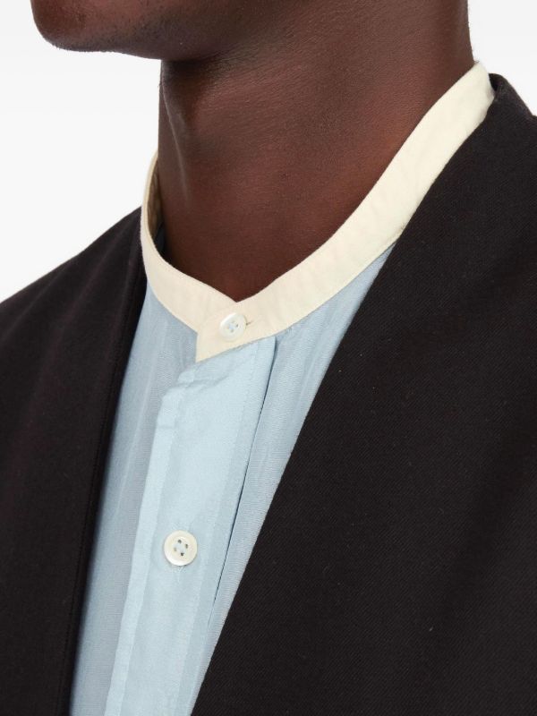 Maison Margiela メゾン・マルジェラ ノーカラー ブレザー - FARFETCH