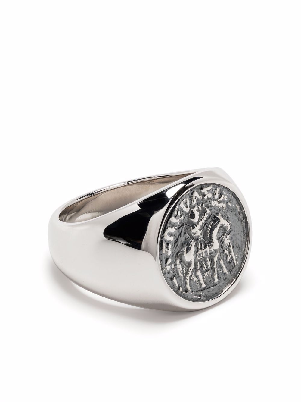 Tom Wood Alexander The Great Coin Signet Ring | Silver | FARFETCH