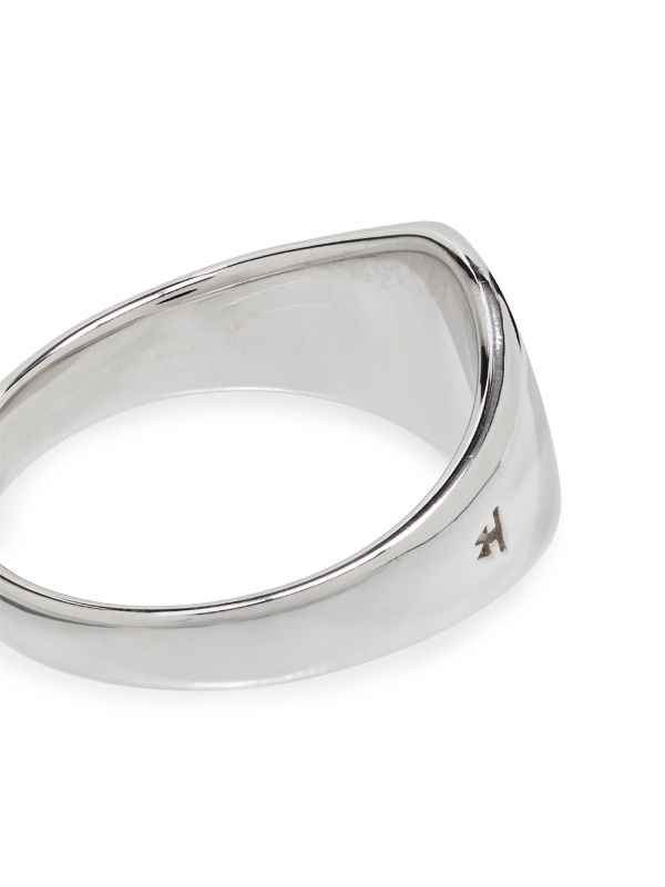 Tom Wood Mini Signet Oval リング | シルバートーン | FARFETCH JP