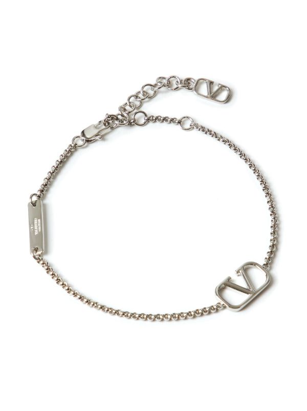 Valentino Garavani VLogo Signature Chain Bracelet | Silver | FARFETCH