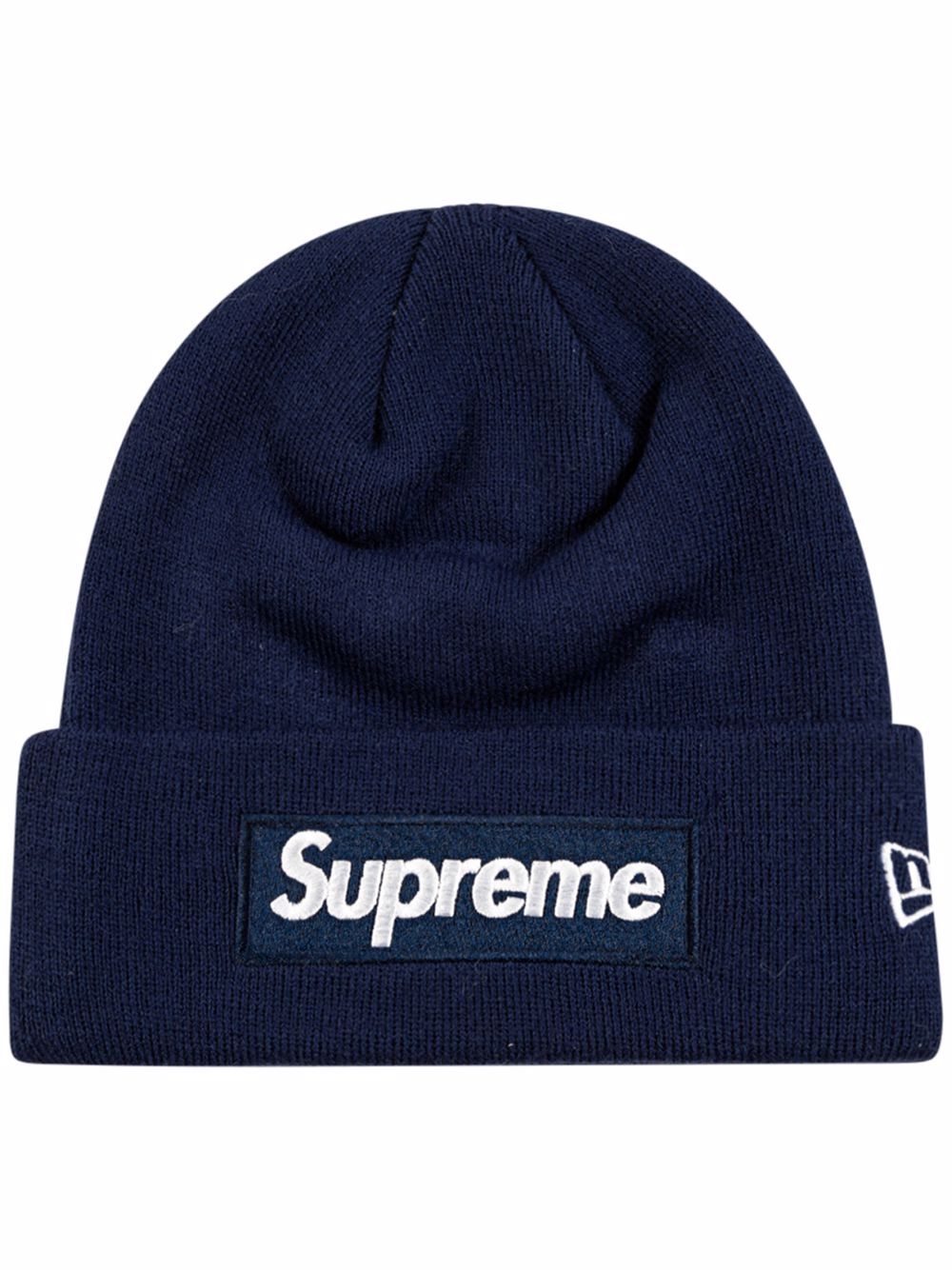 Supreme x New Era Box Logo Beanie | Blue | FARFETCH