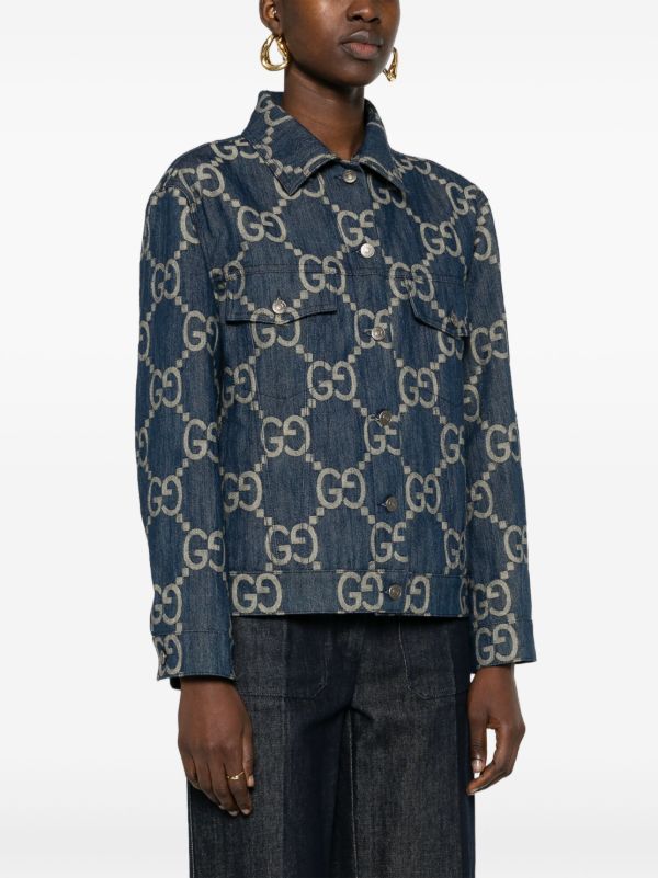 Gucci Jumbo GG Denim Jacket | Blue | FARFETCH