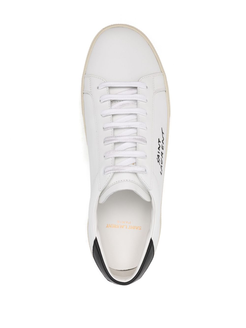 Saint Laurent レザースニーカー | ホワイト | FARFETCH JP