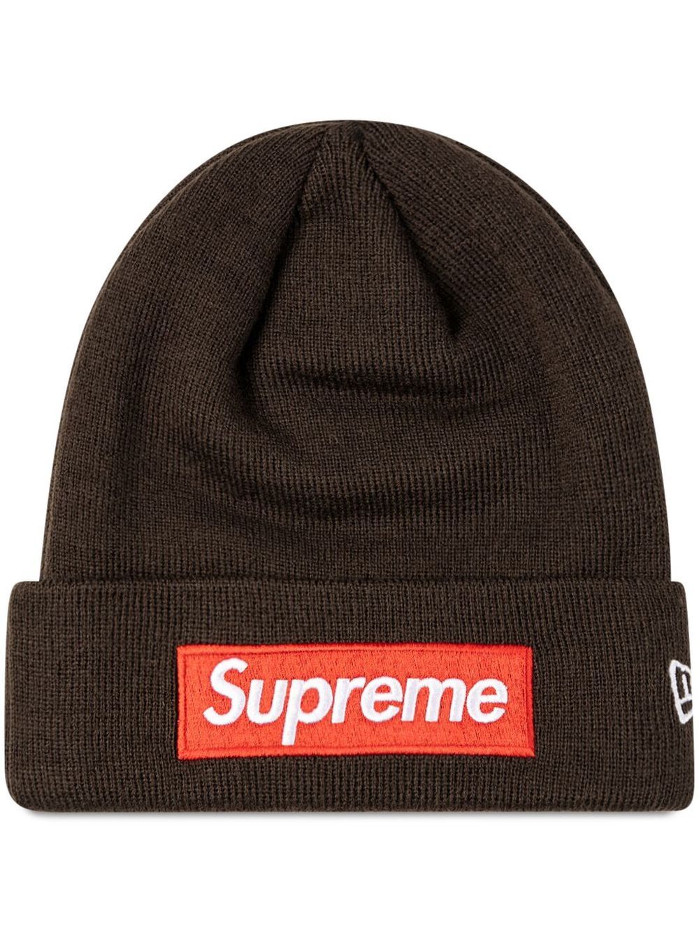 Supreme x New Era box-logo Beanie | Brown | FARFETCH