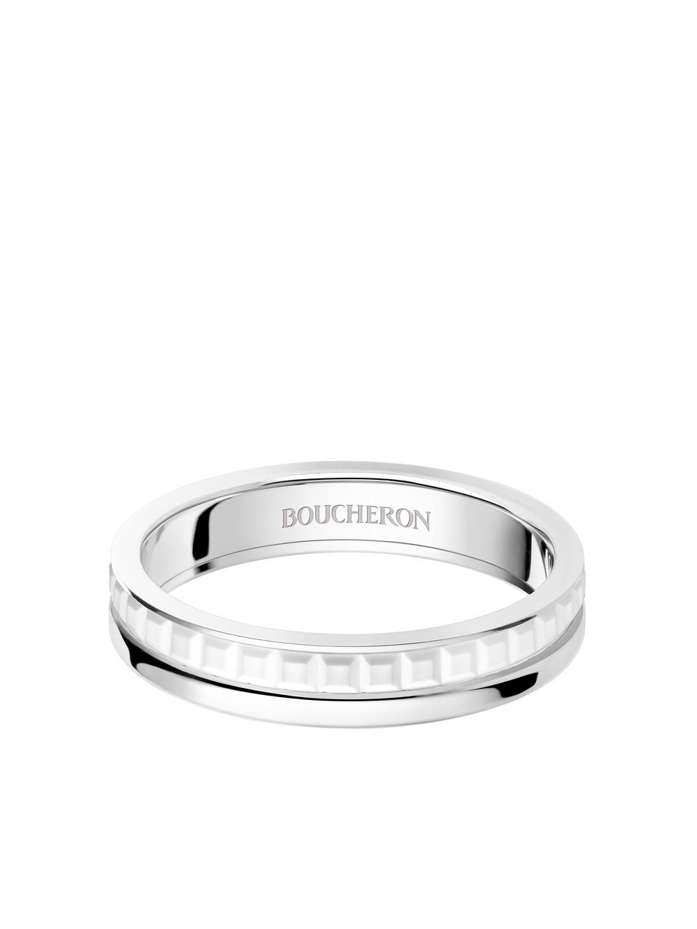 Boucheron Quatre Double White Edition リング 18Kホワイトゴールド
