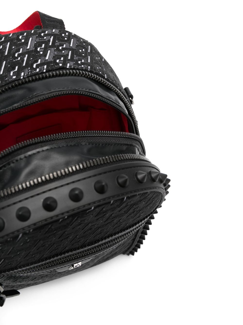 Christian Louboutin spike-embellished Leather Backpack | White