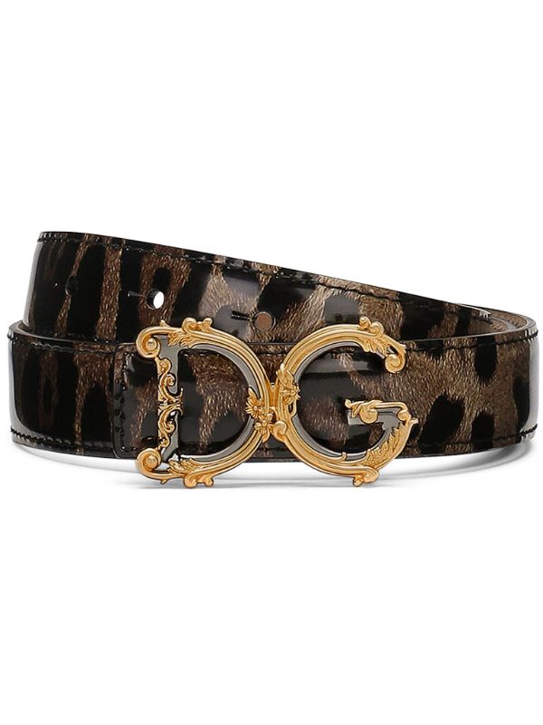 Dolce & Gabbana DG レオパード ベルト | ブラウン | FARFETCH JP