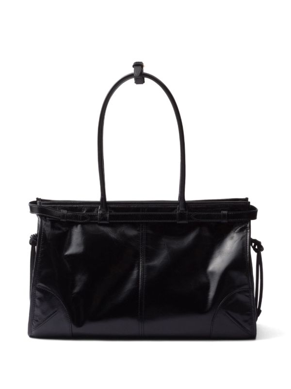 Prada Large Bonnie Tote Bag | Black | FARFETCH