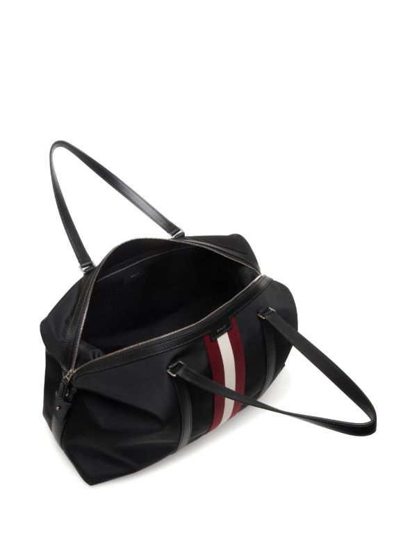 Bally ストライプ ボストンバッグ | ブラック | FARFETCH JP