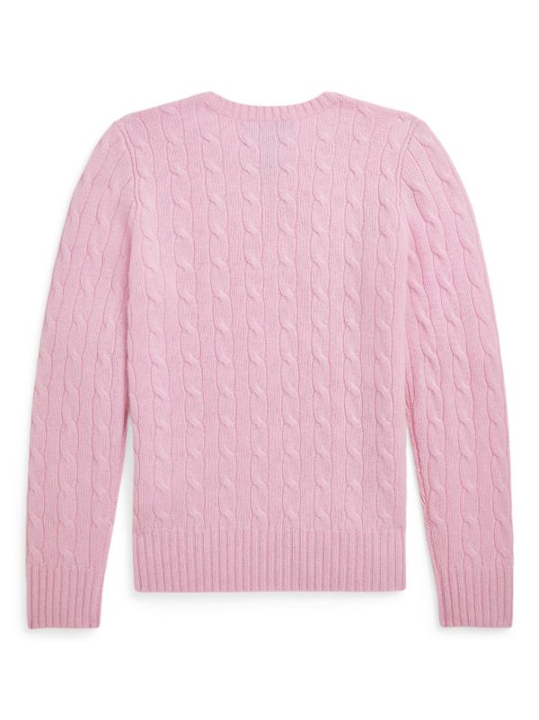 POLO RALPH LAUREN KIDS ケーブルニット セーター | ピンク | FARFETCH JP