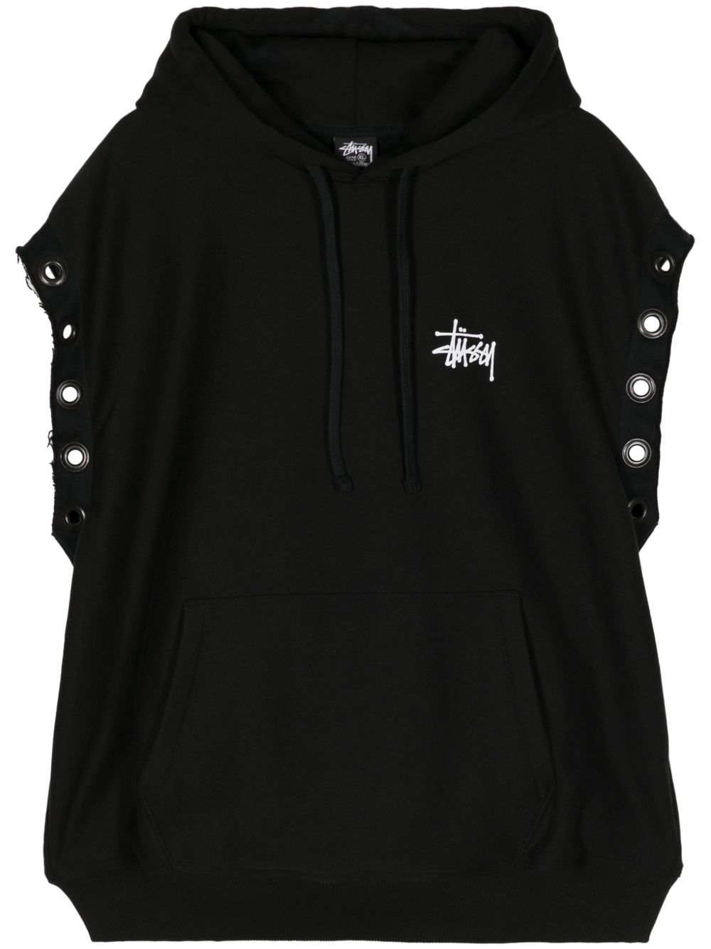 Junya Watanabe MAN x Stussy logo-print Sleeveless Hoodie | Black