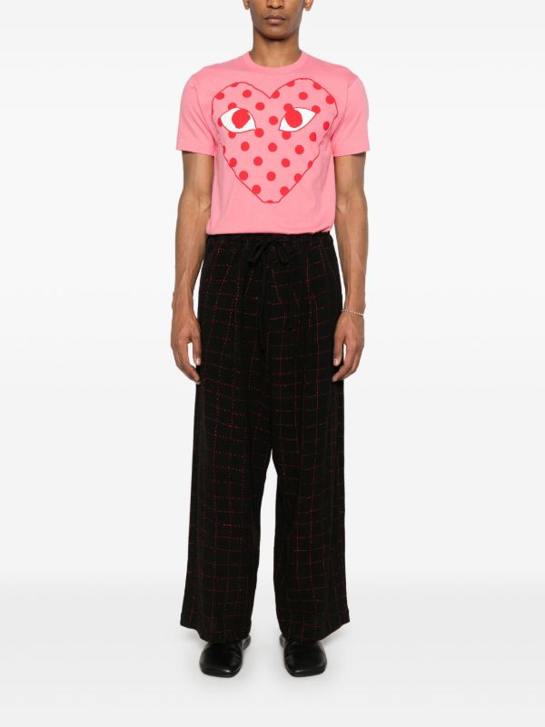 Comme Des Garçons Play ロゴ Tシャツ | ピンク | FARFETCH JP