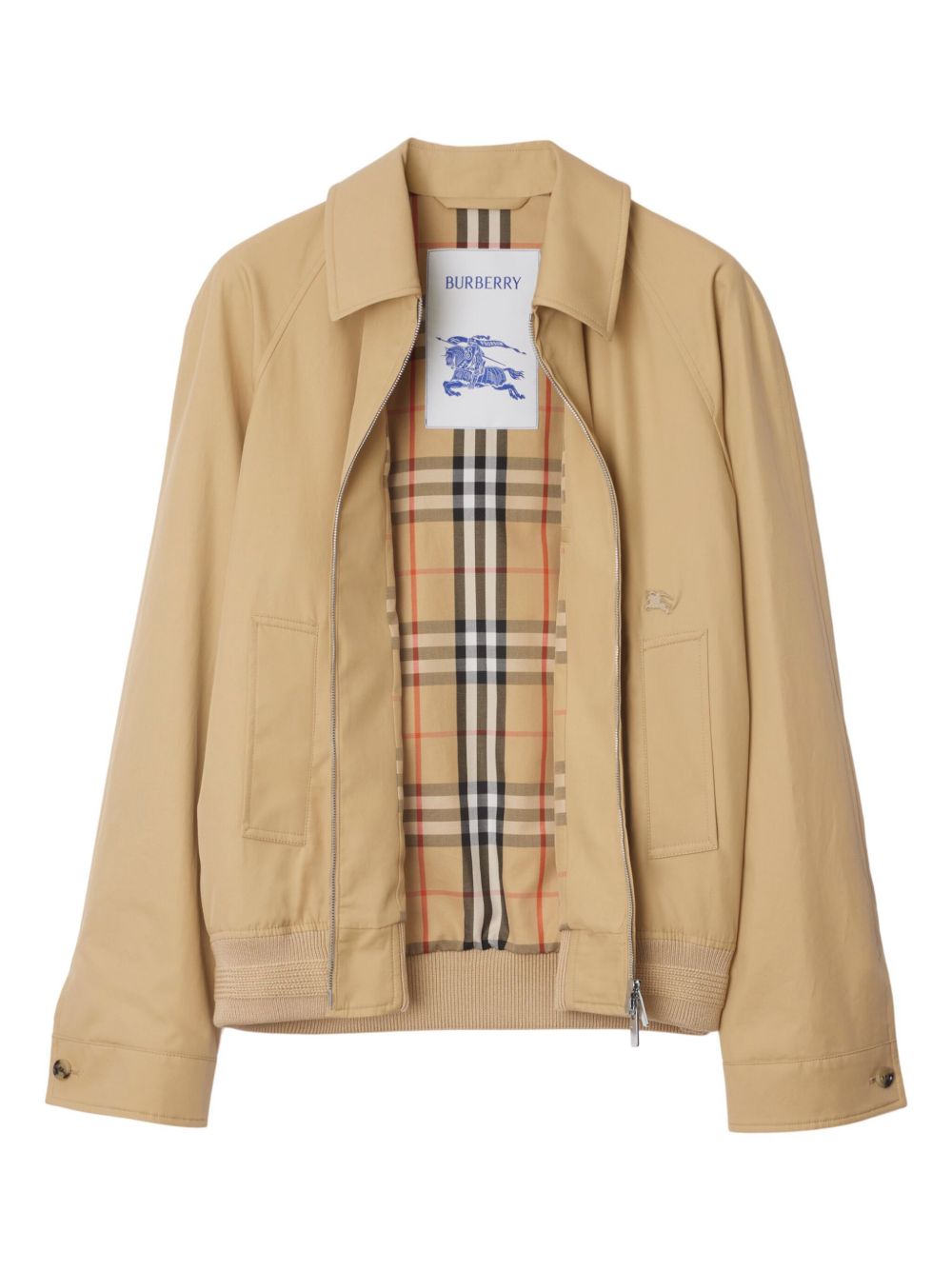 Burberry ハリントン ジャケット | ニュートラル | FARFETCH JP