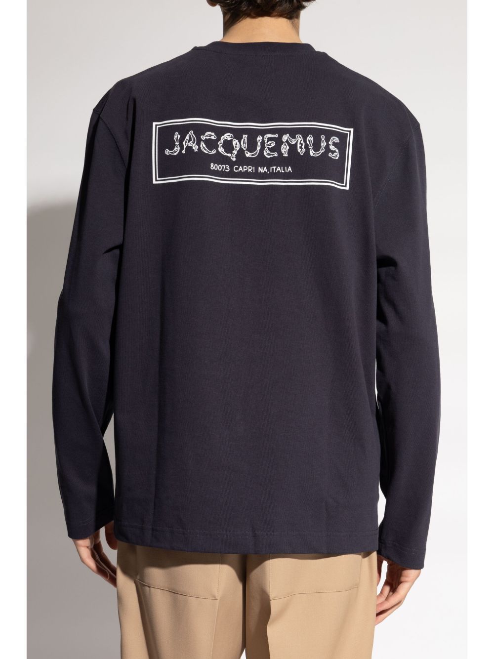 Jacquemus Le Merù Long Sleeves T-shirt | Blue | FARFETCH