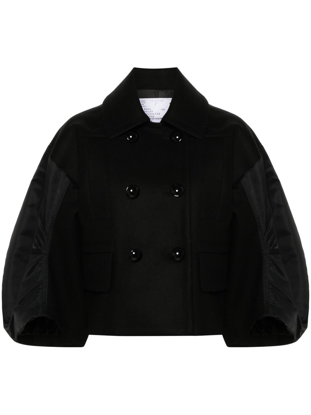 Sacai ダブルジャケット | ブラック | FARFETCH JP