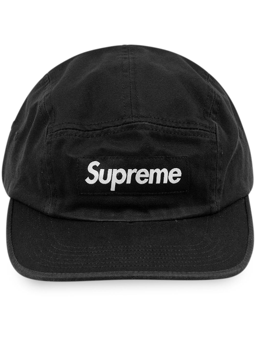 Supreme Camp II Washed Chino Twill Cap | Black | FARFETCH GE