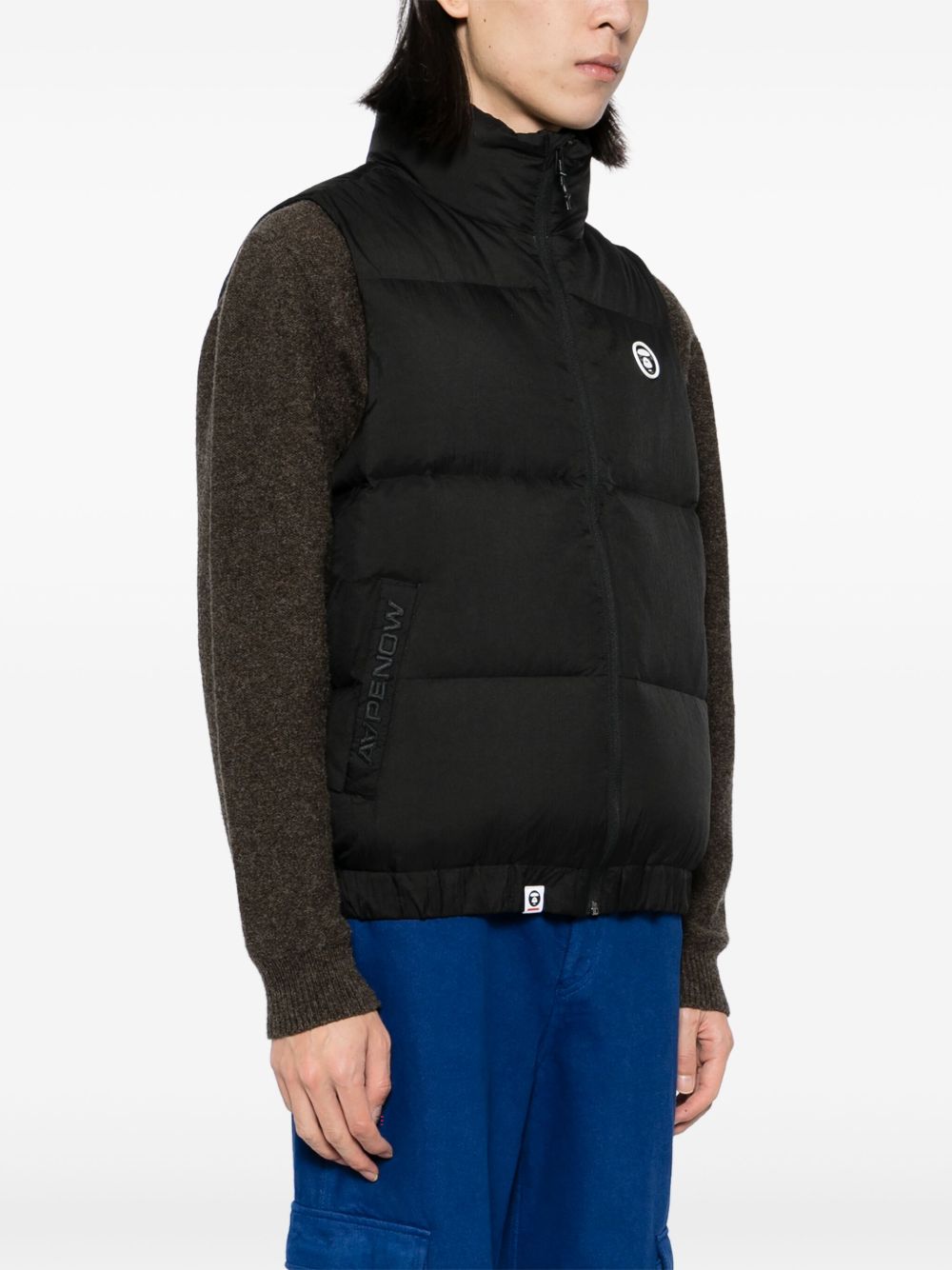 AAPE BY *A BATHING APE® ダウンベスト | ブラック | FARFETCH JP
