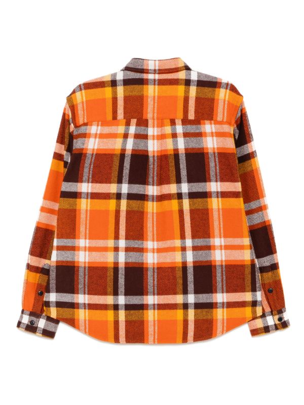 A BATHING APE® チェック シャツ | オレンジ | FARFETCH JP