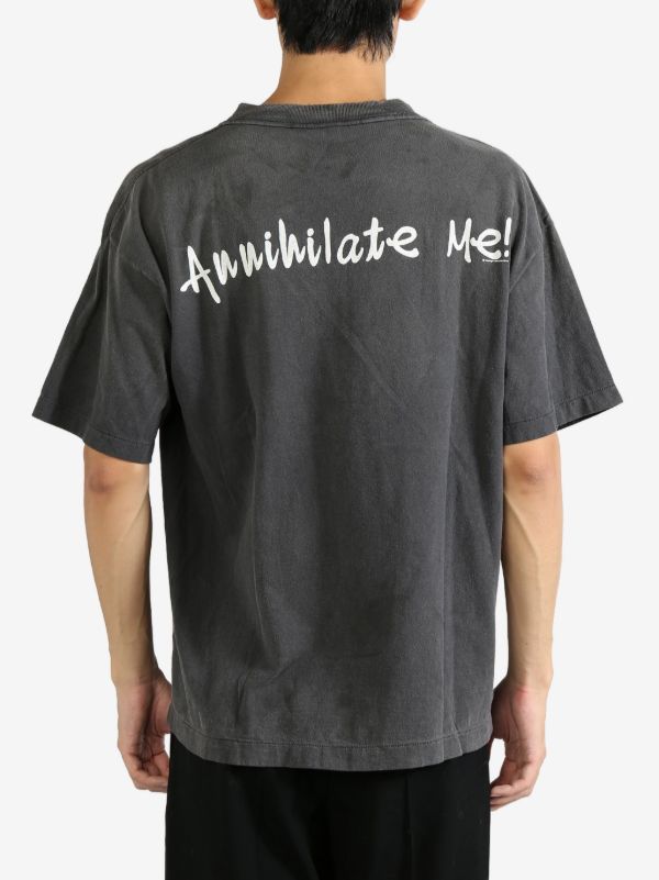 SAINT MXXXXXX logo-print Cotton T-shirt | Grey | FARFETCH