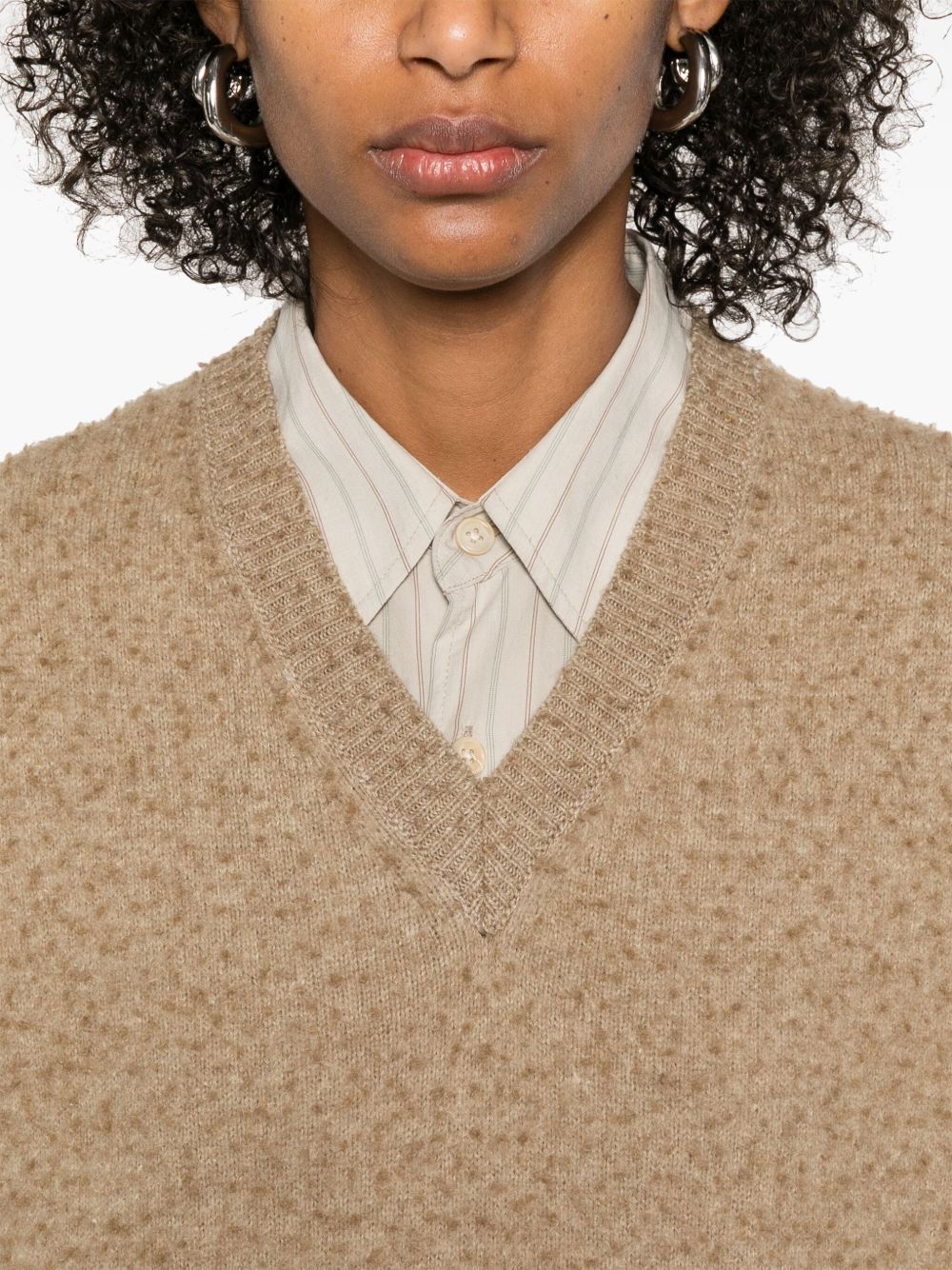 Maison Margiela ニットベスト | ブラウン | FARFETCH JP