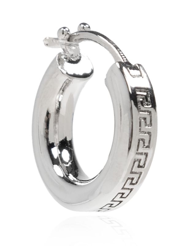 Versace グレカ フープピアス | シルバートーン | FARFETCH JP