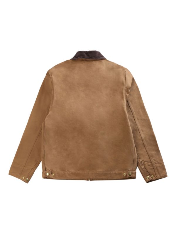 Carhartt WIP Detroit Corduroy Collar Zipped Jacket | Brown | FARFETCH