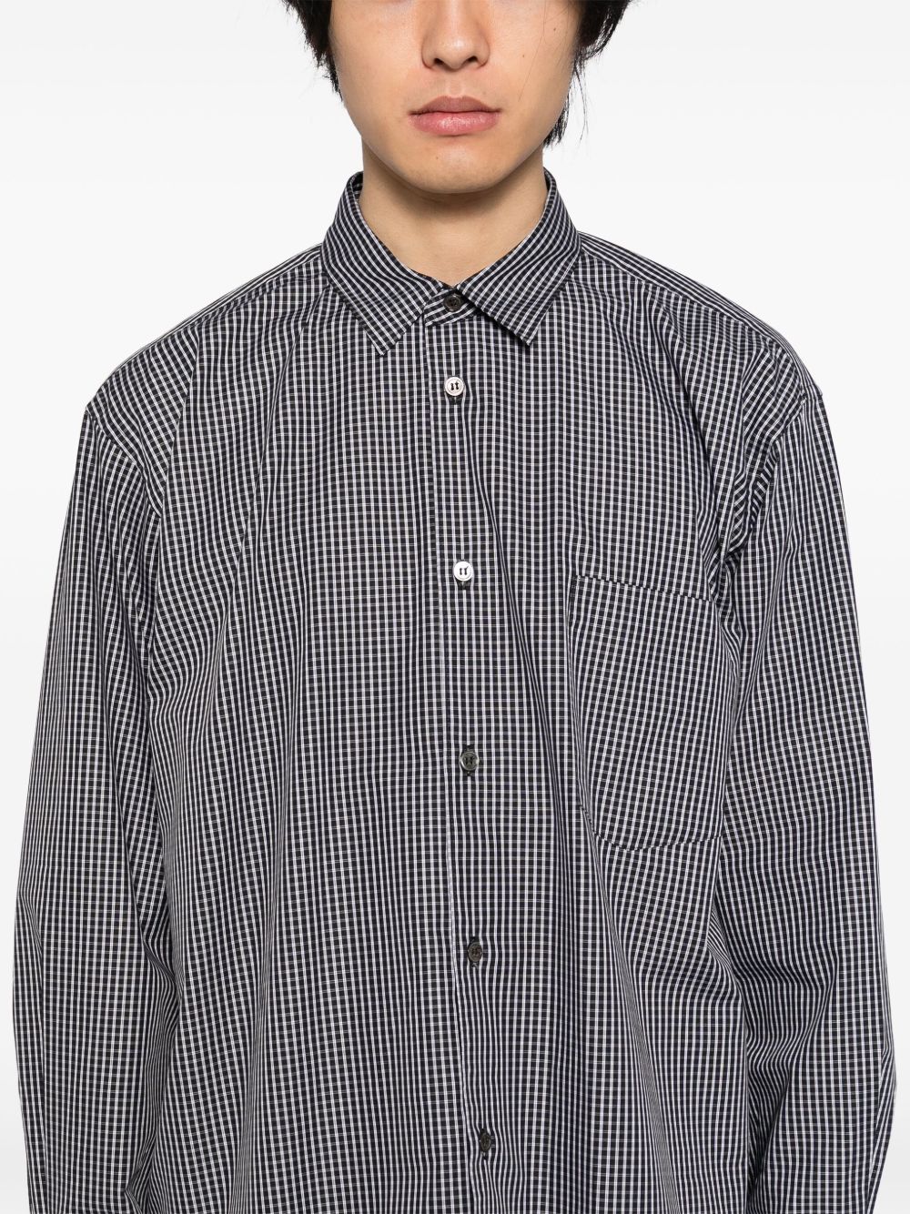 Black Comme Des Garçons チェック シャツ | ブラック | FARFETCH JP