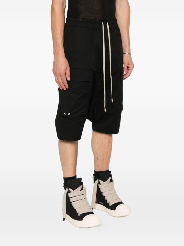 Rick Owens Cargo Pods Shorts | Black | FARFETCH UK