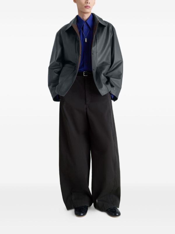 LEMAIRE レザージャケット | ブラック | FARFETCH JP