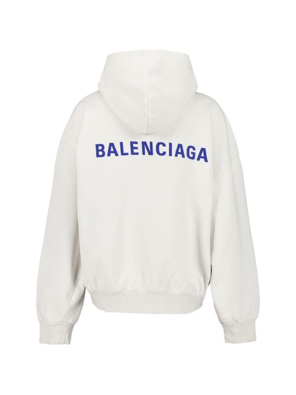 Balenciaga ジップアップ パーカー | ホワイト | FARFETCH JP