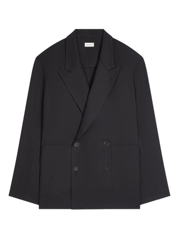 DRIES VAN NOTEN ダブルジャケット | ブラック | FARFETCH JP