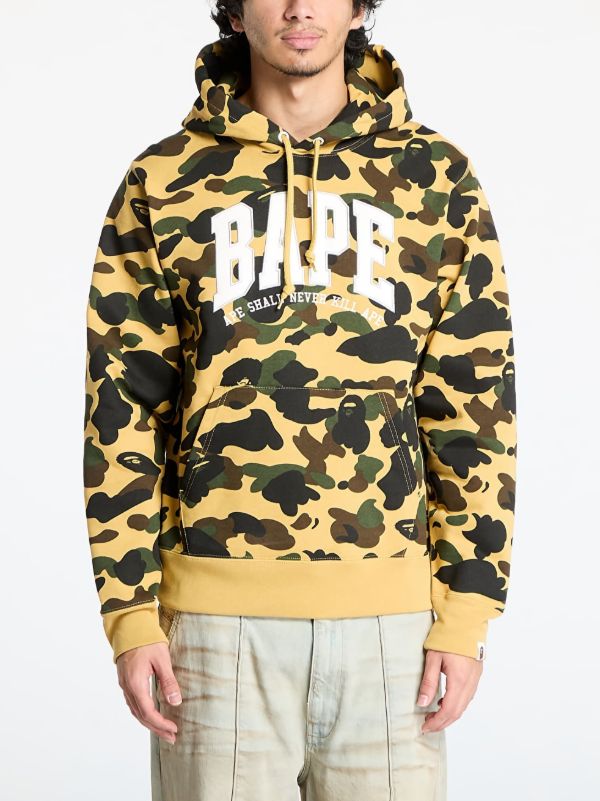 A BATHING APE® 1St Camo エイプ 1ST CAMO フードジャケット 黄(S