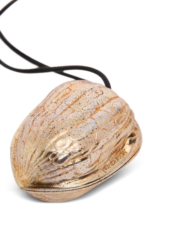 JW Anderson walnut-shaped Keyring | Gold | FARFETCH