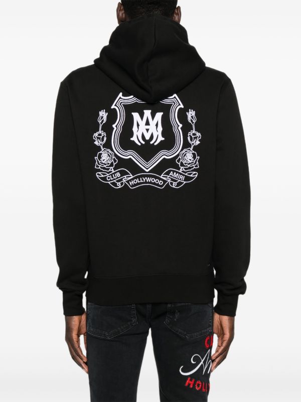 AMIRI MA Crest ジップパーカー | ブラック | FARFETCH JP