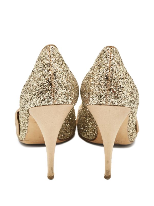 Giuseppe Zanotti Vintage プレオウンド 105mm グリッターパンプス