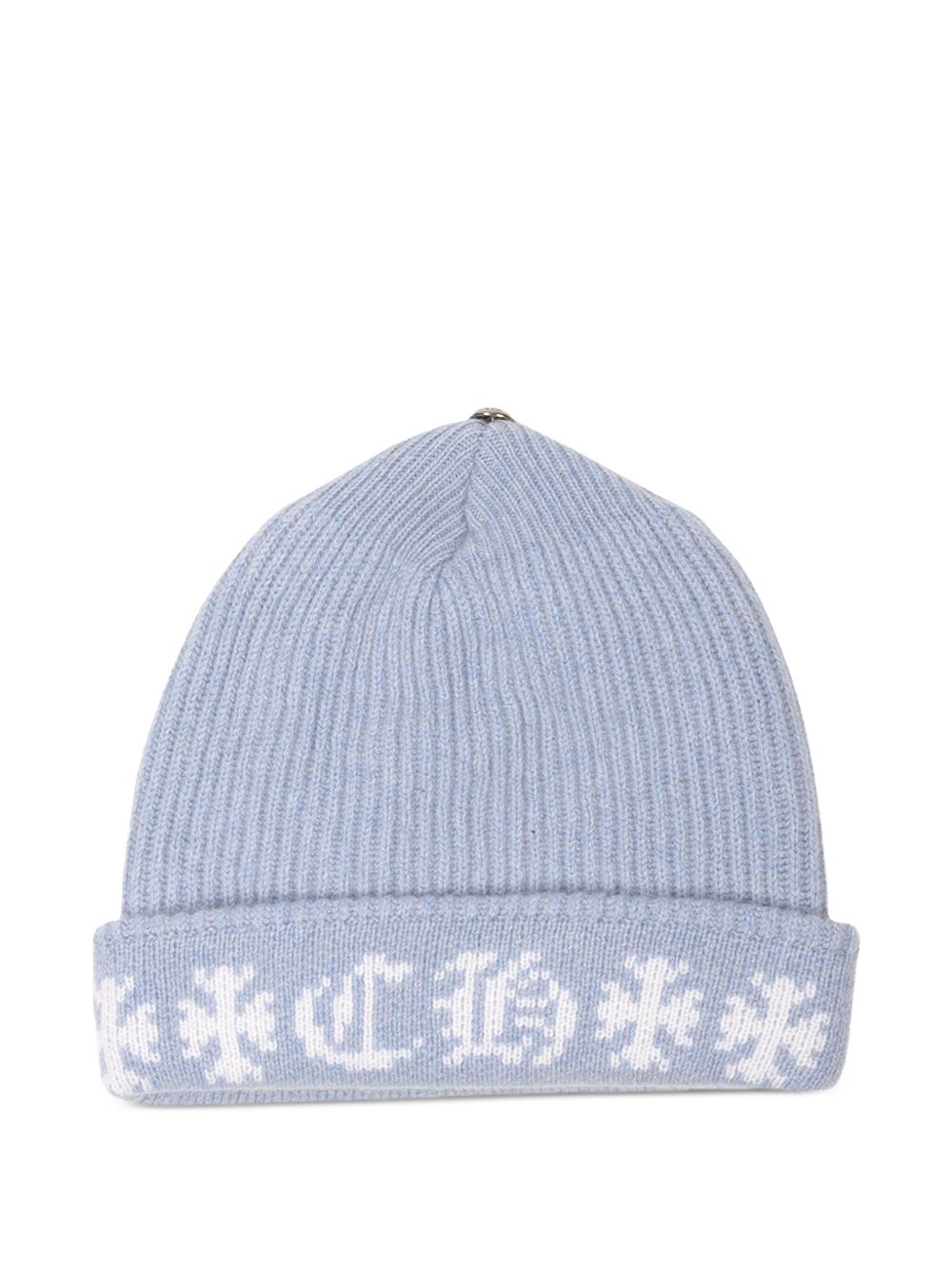 Chrome Hearts Big Daddy Cashmere Beanie | Blue | FARFETCH