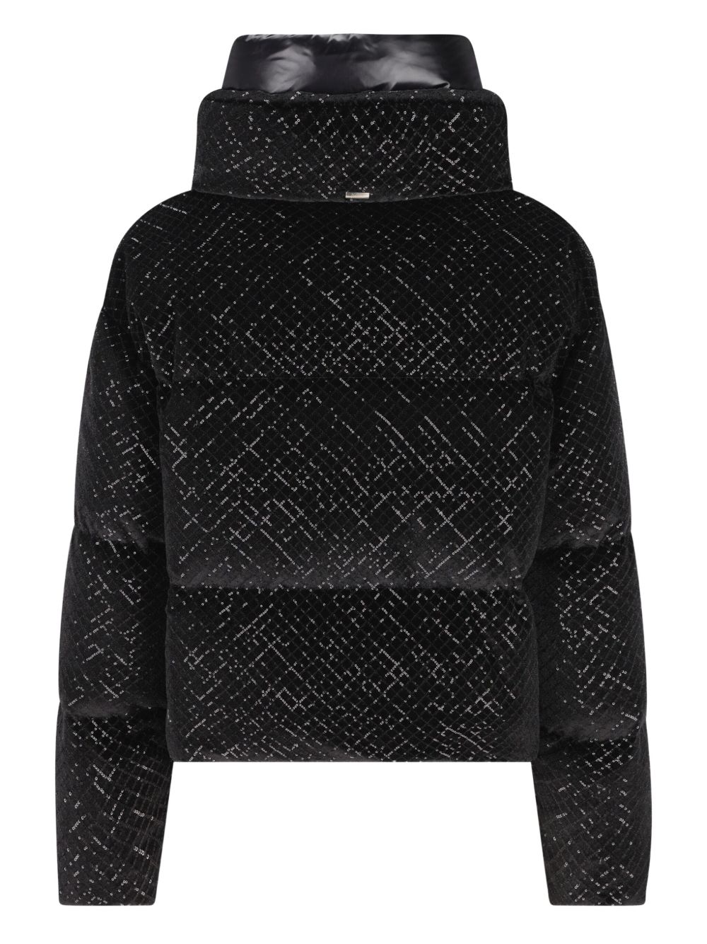 Herno スパンコール ハイネック ジャケット | ブラック | FARFETCH JP