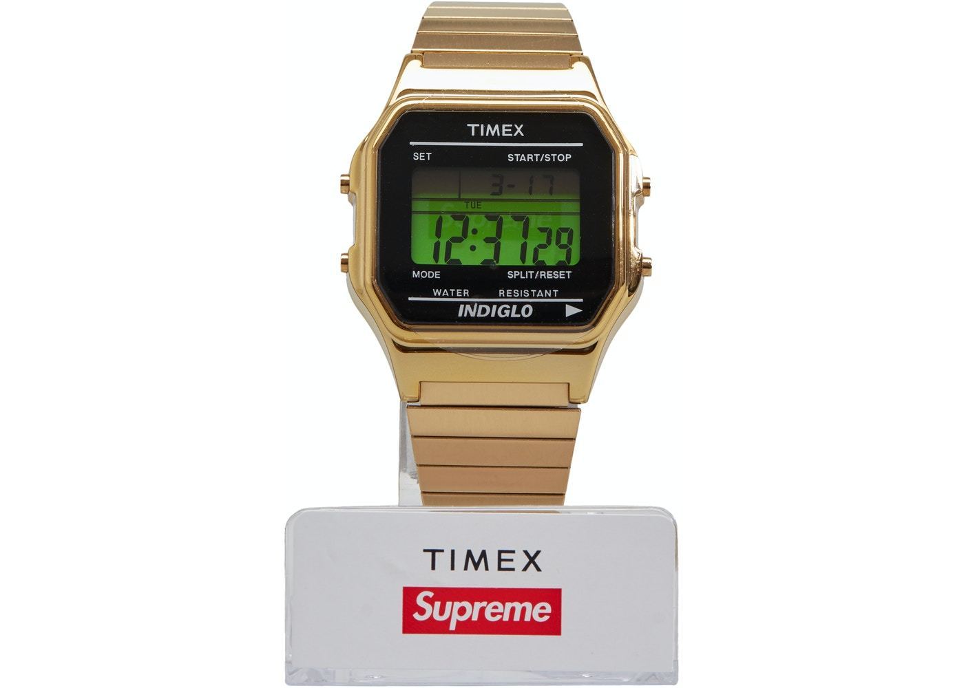 名作】Supreme Timex デジタルウォッチ ゴールド (Supreme/デジタル