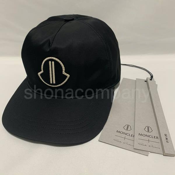 関税込】◇MONCLER + RICK OWENS モンクレール◇ロゴ キャップ