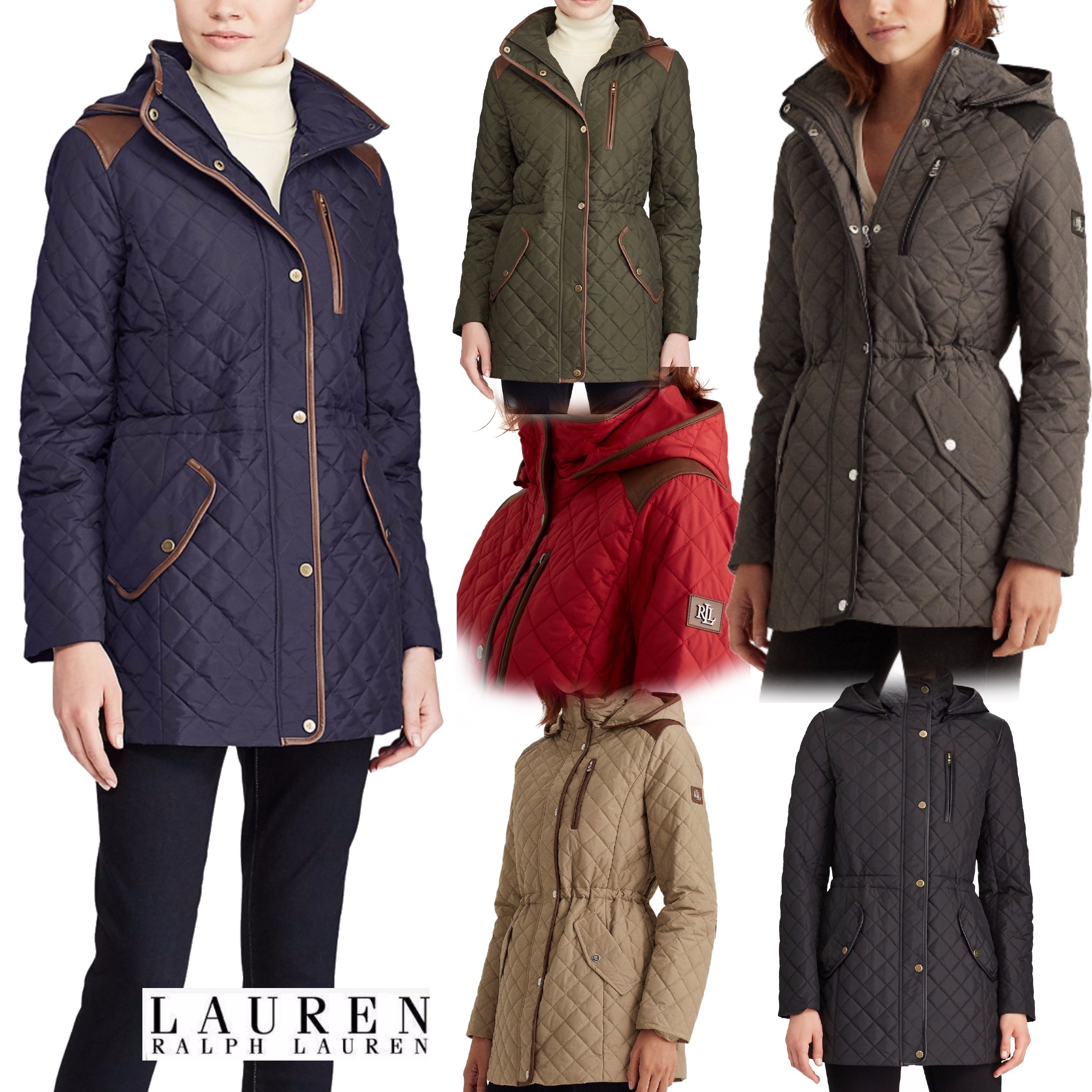 新作セール☆ラルフローレン キルティング フード付きコート (Ralph