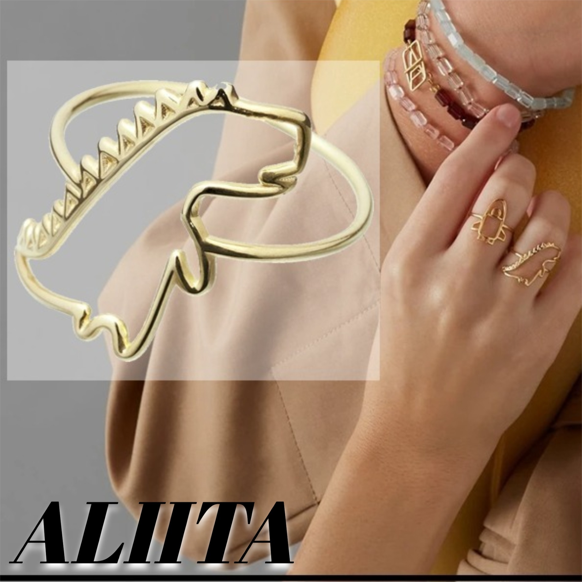 ALIITA】国内発送 セール アリータ ゴールド 恐竜 リング (ALIITA/指輪