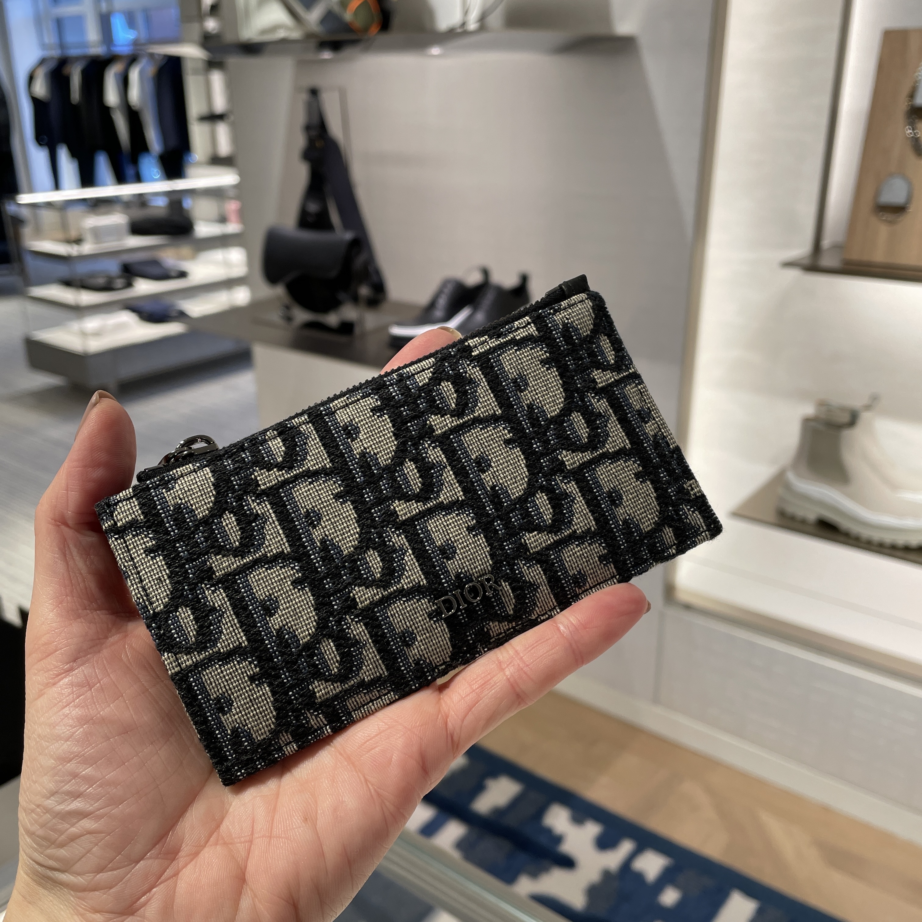 DIOR ディオール オブリーク ファスナー付き カードケース (Dior