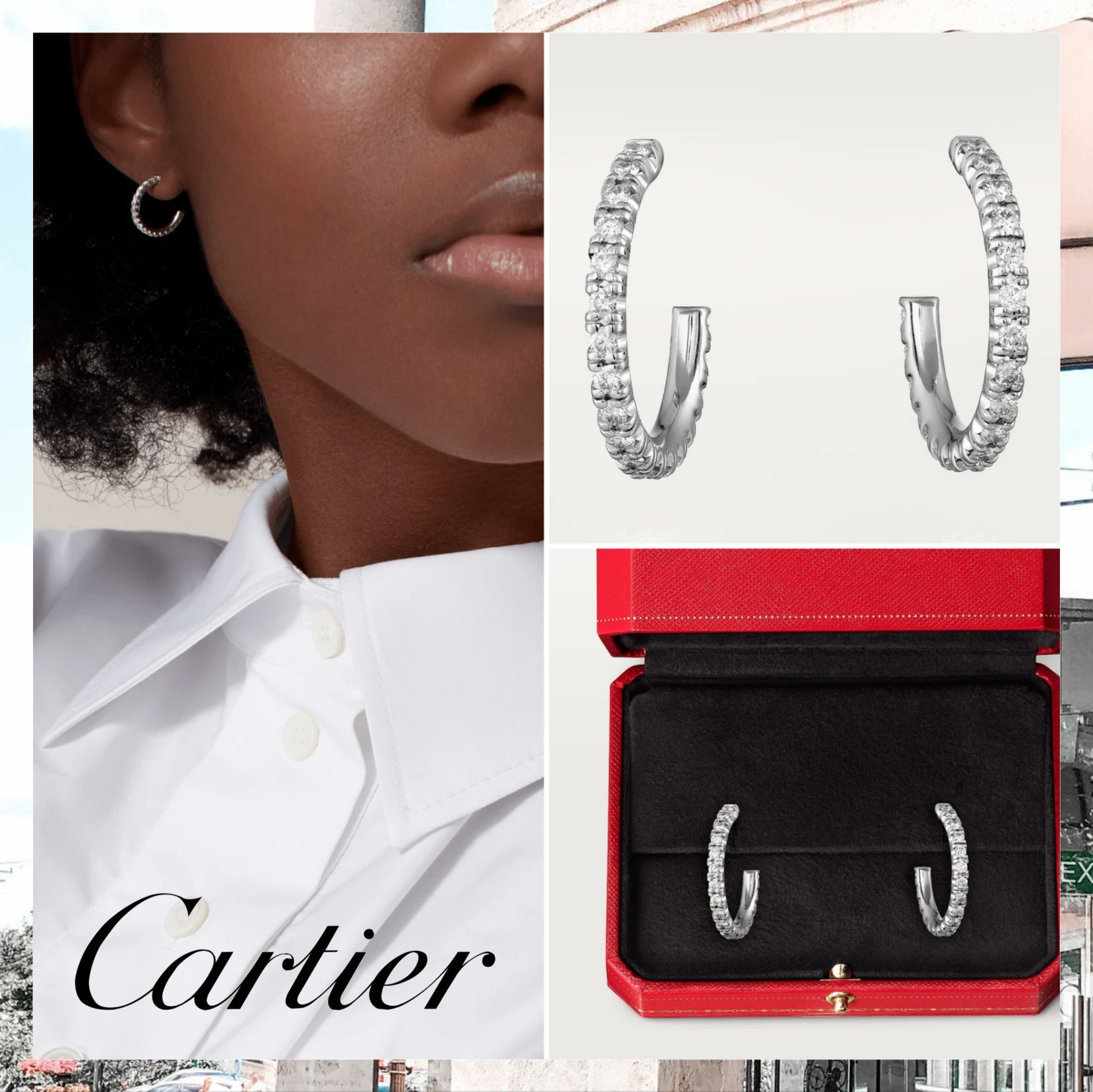 即納 【Cartier】 エタンセル ドゥ カルティエ ピアス SM 関税込